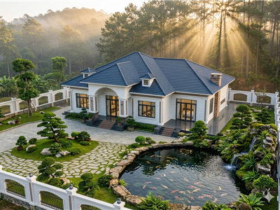 Biệt thự vườn mái Nhật 1 tầng sang trọng đẳng cấp